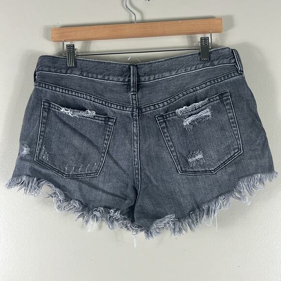 Free People Gray Loving Good Vibrations Denim Shorts - Picture 5 of 6